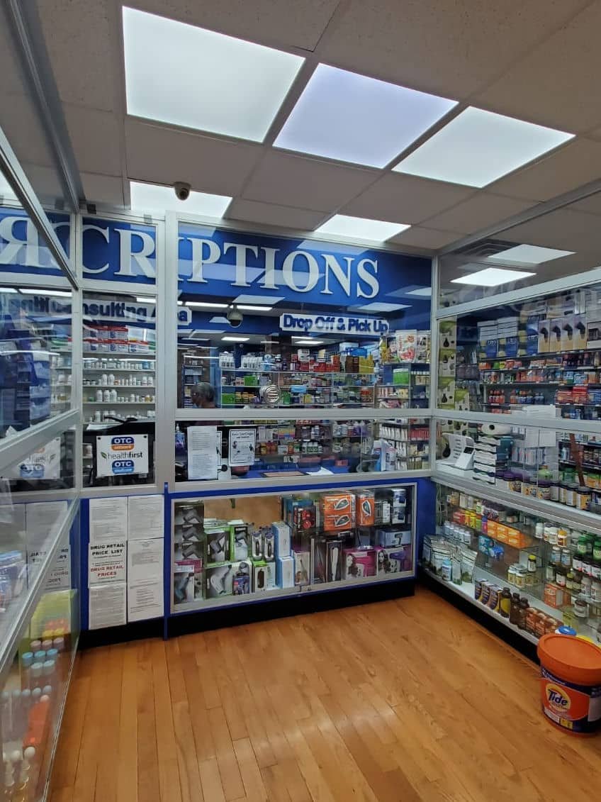 Commercial Bullet Proof glass with full merchandise