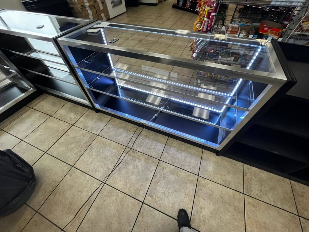 Display case 4 feet by 4- inch