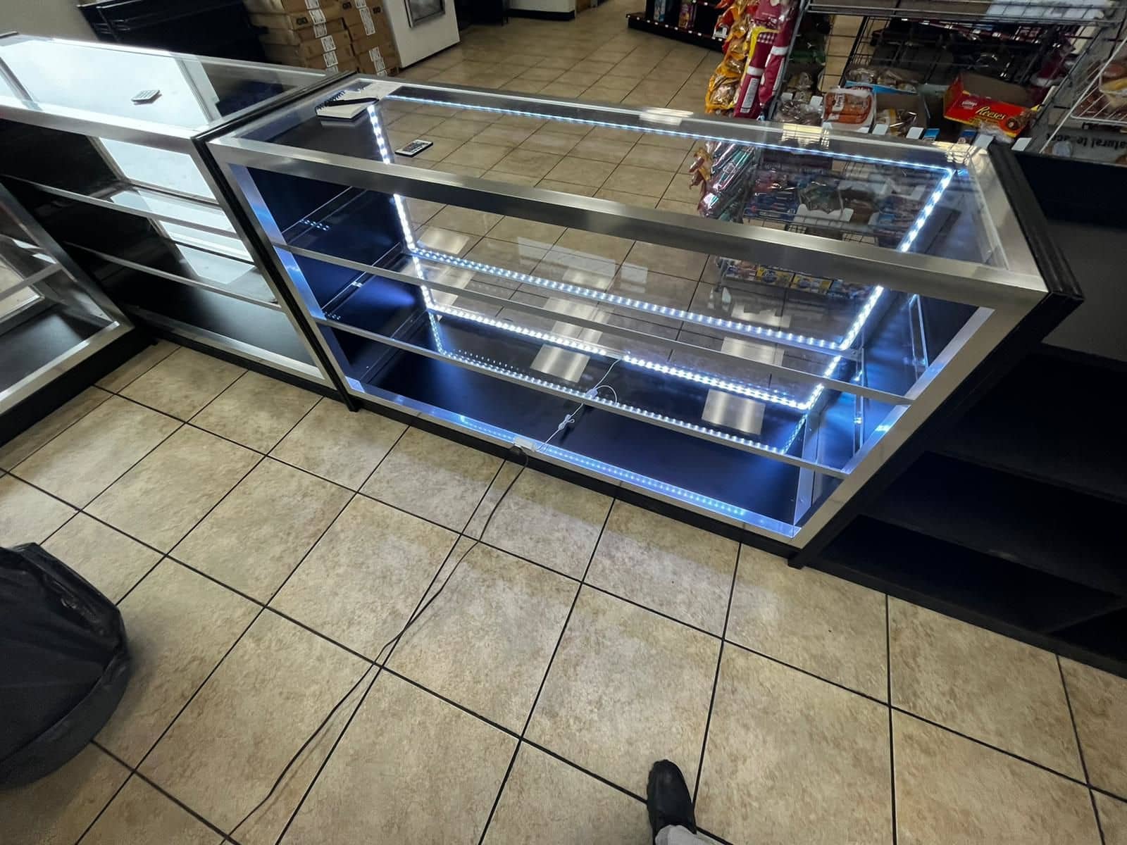 Display case 4 feet by 4- inch